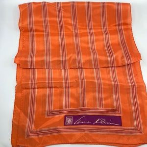 Anne Klein vintage silk rectangular scarf